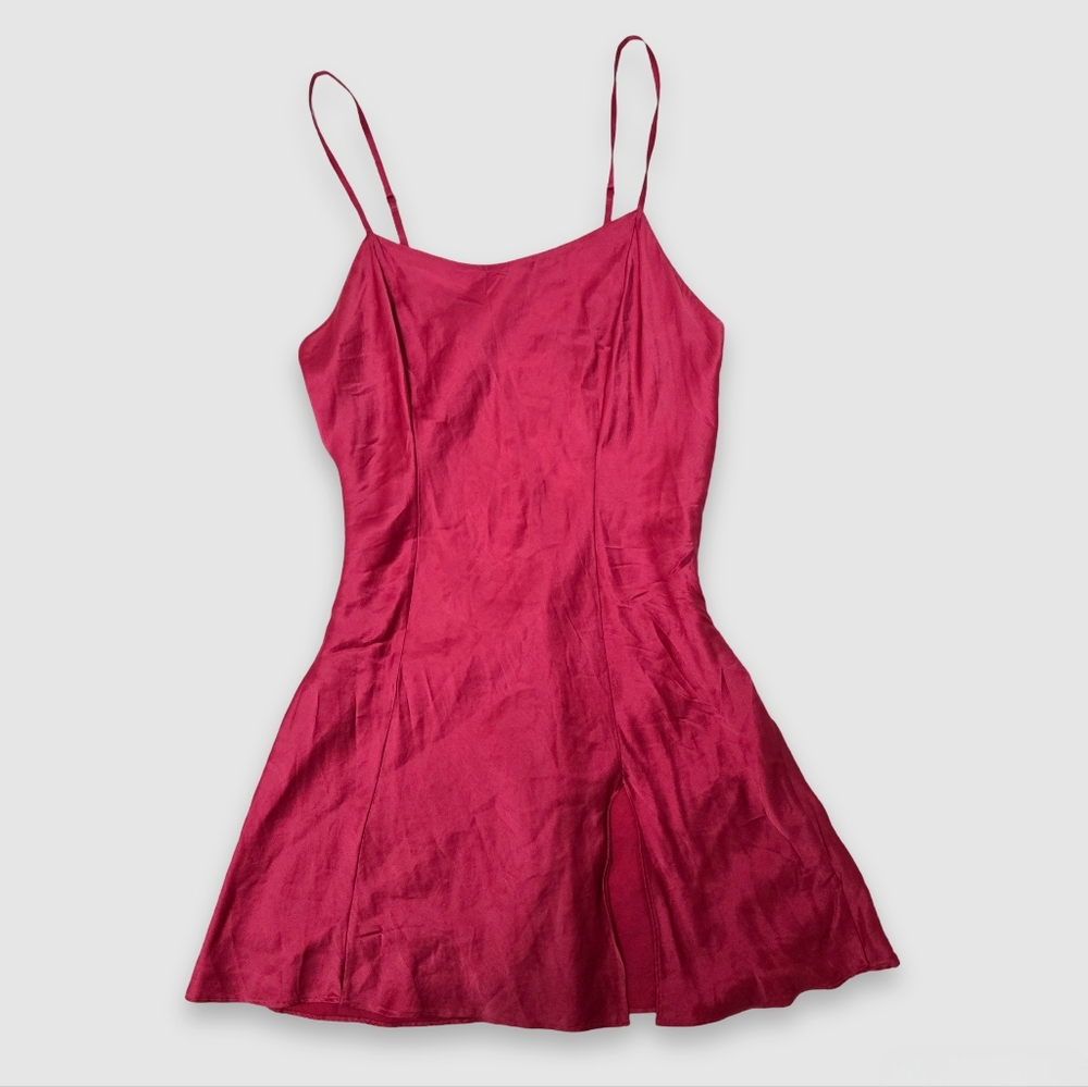 Victoria Secret Y2K Vintage Pink Silk Slip Dress